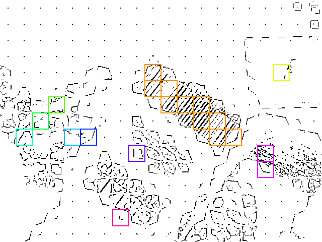 Connected patch labels